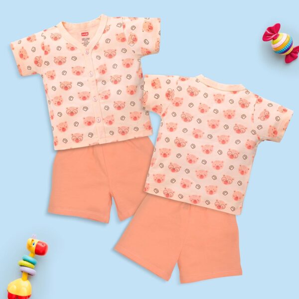 LuvLap Boys & Girls Jhabla And Shorts Set, For Baby, Infants & Toddlers, 100% Cotton, Baby Boy/Girl - Image 6