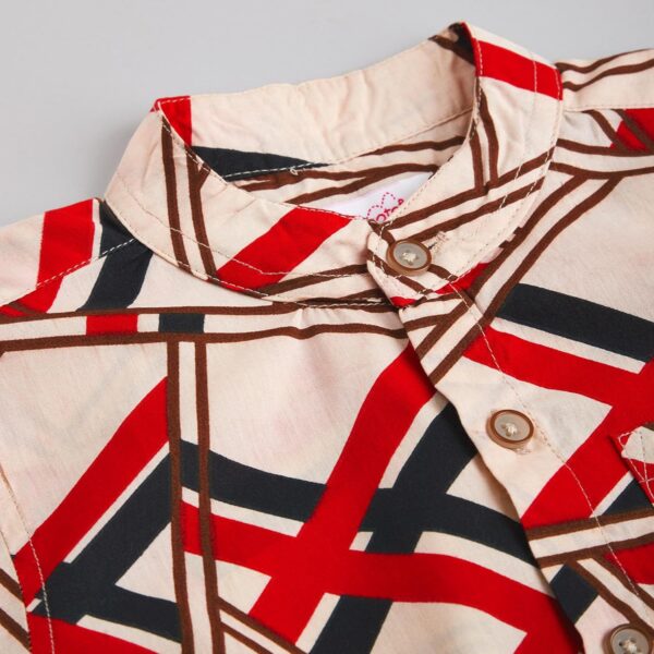 Hopscotch Boy's Cotton Printed Shirts & shorts set - Image 4