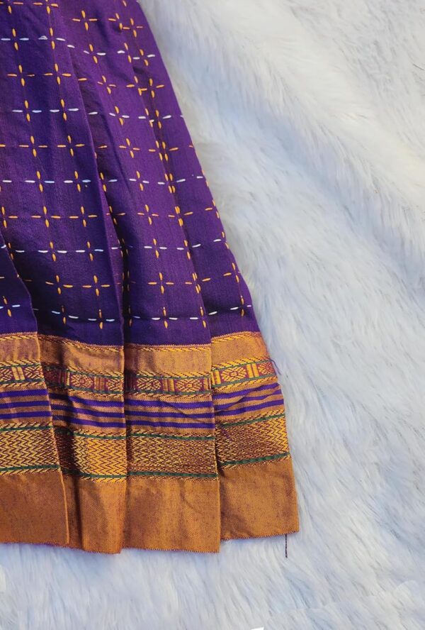 Amba Collection Boutique Girl's New Traditional Ethnic Wear Cotton Irkal Star Pattern Sleeveless - Image 6