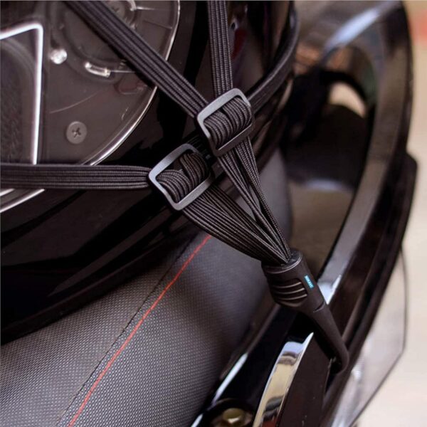 NIKAVI Universal Fix Helmet Rope Motorcycle Luggage Straps Elastic Luggage Net (1) - Image 7