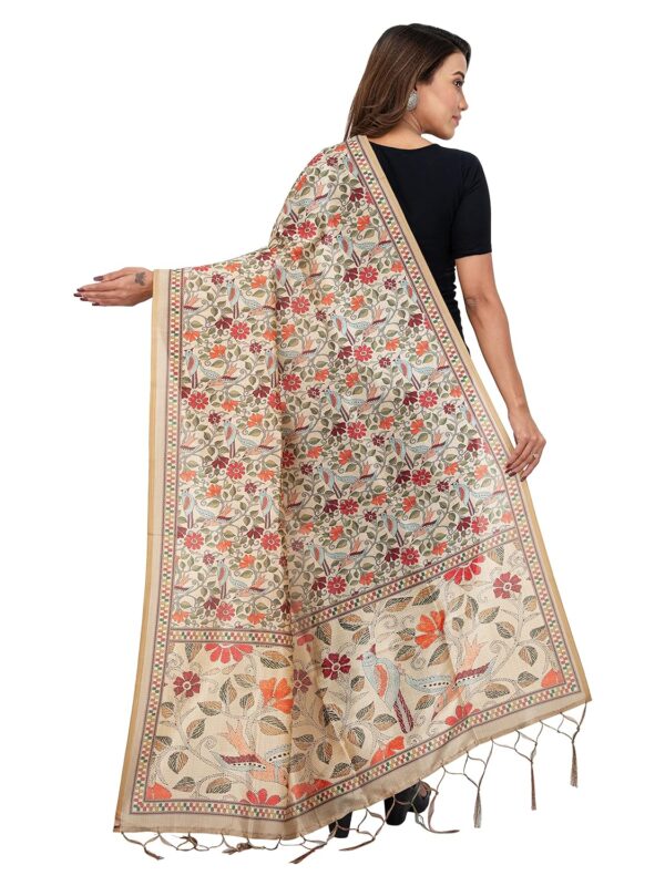 SHOPPY VILLA WITH SV LOGO Women's Chanderi Silk Dupatta - Image 4