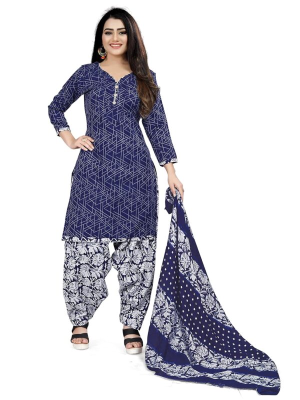 Rajnandini Women Cotton Printed Readymade Salwar Suit (Ready To Wear) - Image 4