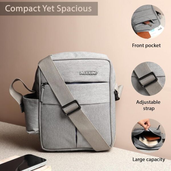 Wooum Water Resistance Side Bag - Travel Bag - Office Business Bag - Cross Body Bag - Messenger Bag - Image 7