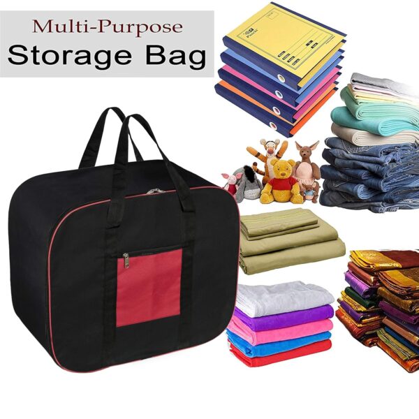 Storite 2 Pack Moisture Proof Nylon Large Size Underbed Storage Bag For Clothes (54 x 46 x 28 cm) - - Image 4