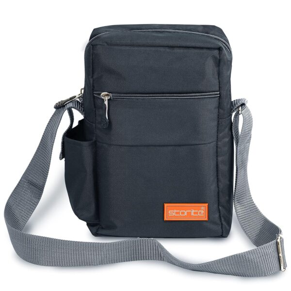Storite 10 Inch Stylish Padded Mini Sling Bag for Men and Women, Small Passport Travel Bag and Small - Image 2