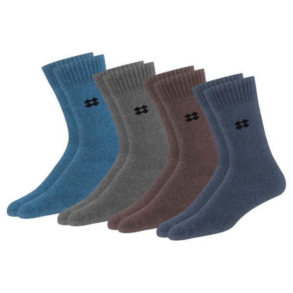 ARKYLE Socks for Men Woolen Thermal Socks Calf Length Thick Terry Winter Wear Socks, Free Size, - Image 7