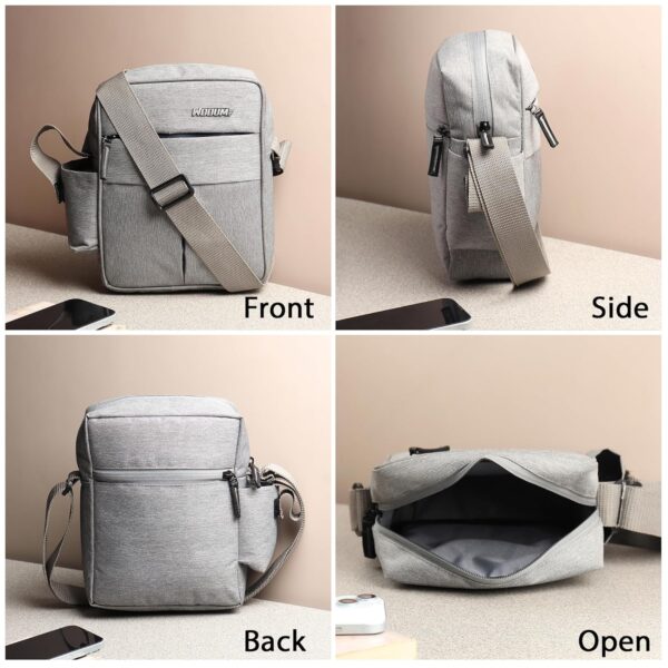 Wooum Water Resistance Side Bag - Travel Bag - Office Business Bag - Cross Body Bag - Messenger Bag - Image 3