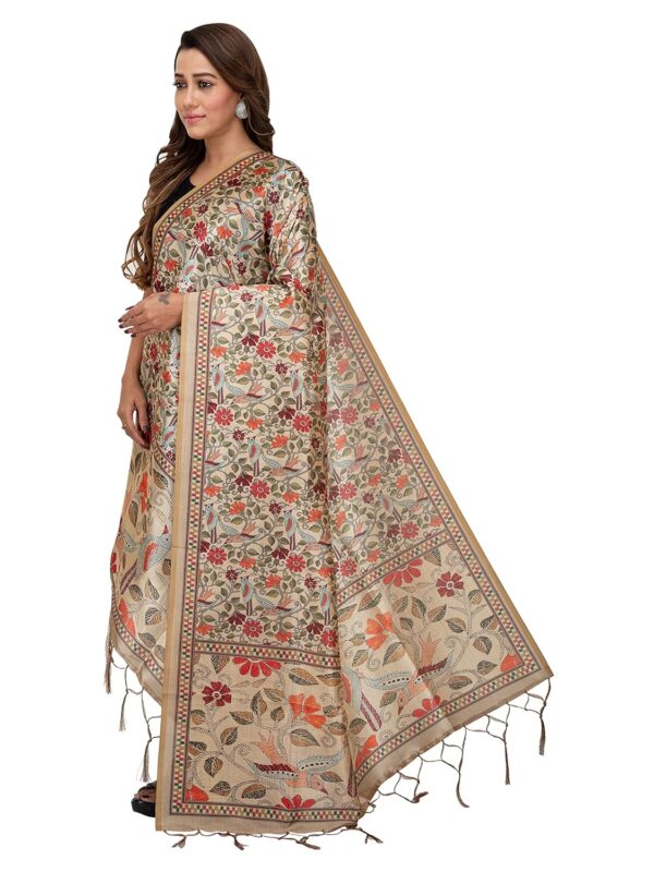 SHOPPY VILLA WITH SV LOGO Women's Chanderi Silk Dupatta - Image 3