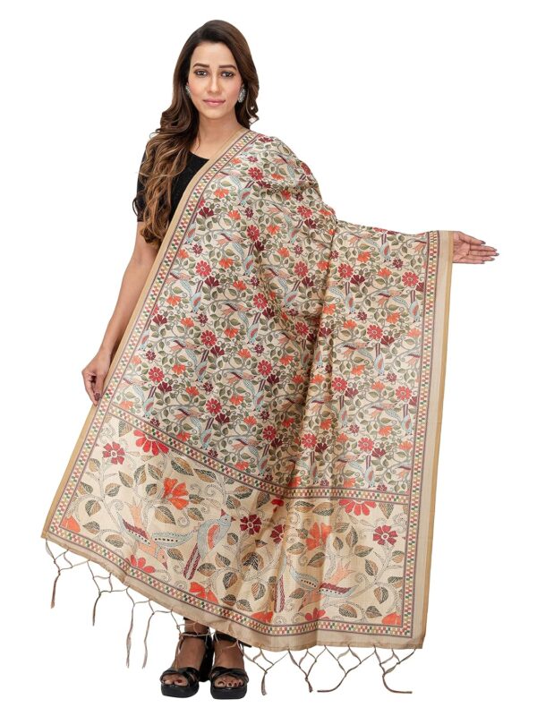 SHOPPY VILLA WITH SV LOGO Women's Chanderi Silk Dupatta - Image 2