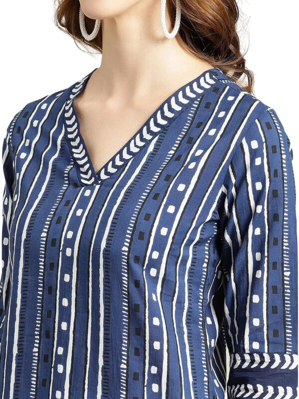 rytras Women's Cotton Printed Straight Kurta - Image 6