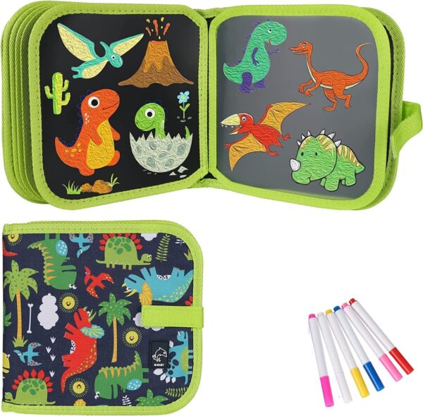 AMENDAS Erasable Doodle Book Set for Kids, Reusable Magic Drawing