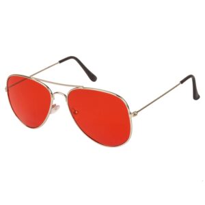 ARZONAI Classics Aviator Silver Red UV Protection Sunglasses For Men &