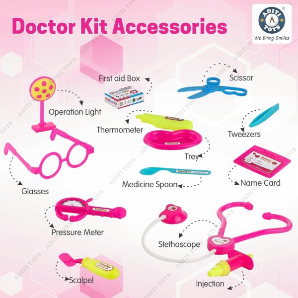 Aditi Toys Doctor Playset for Kids Pretend Play Doctor Set with Foldable Suitcase for Kid Doctor Kit Toyset.jpg