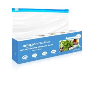 Amazon Basics   Multipurpose Slider Storage Bags | 45 Bags