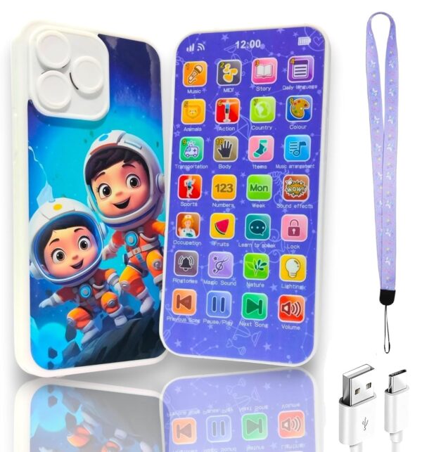 Amitasha Educational Phone Toy for 2 12 Years Kids Rechargeable 24 Modes Talking Baby Smart Phone.jpg