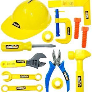 Amitasha Mechanics Helmet Tools Kit Toys for Kids Pretend Play