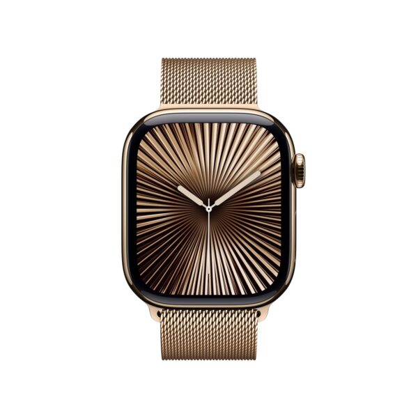 Apple Watch Series 10 GPS Cellular 42 mm Smartwatch with Gold Titanium Case with Gold Milanese.jpg