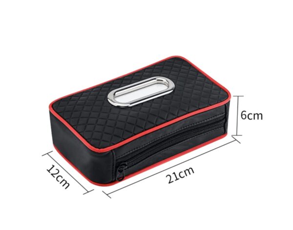 Automaze Car Armrest Headrest Visor Seat Tissue Napkin Box Holder with Sunglass Clip Interior Car.jpg