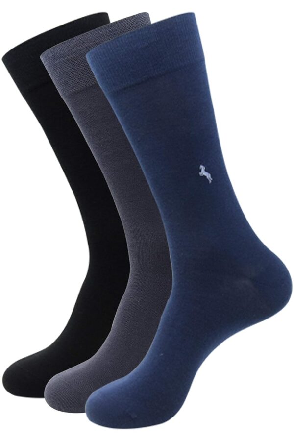 BALENZIA SocksXpress Men’s Formal Organic Cotton Socks  Pack of 3