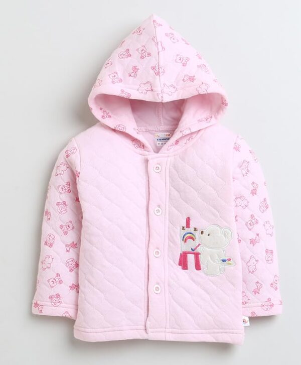 BUMZEE Baby Pink Girls Full Sleeves Polyfill Winter Wear Set Peb9831.jpg