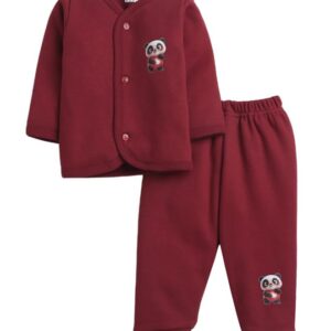 BUMZEE Girls Fleece Printed Full Sleeves Winter Wear Set (Peb9822)