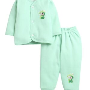 BUMZEE Girls Fleece Printed Sea Full Sleeves Winter Wear Set
