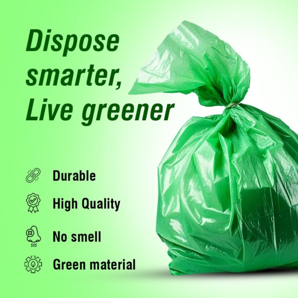 Beco Eco Friendly Garbage Bags 90 Pcs Small 17 x 19 Inches 30 Bags x 3 Rolls Green.jpg
