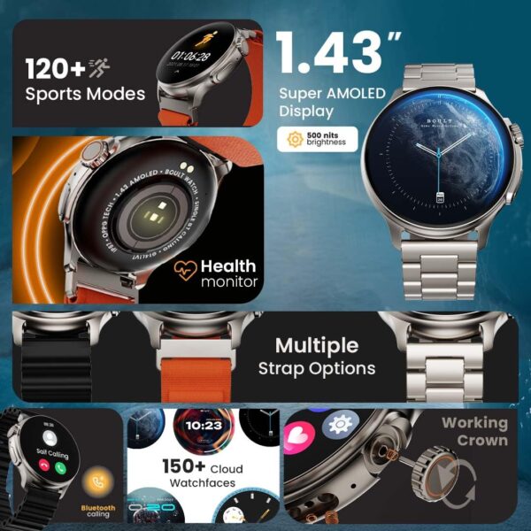 Boult Crown R Pro Smart Watch 1.43 HD AMOLED Bluetooth Calling Working Crown Zinc Alloy Frame 600 Nits.jpg