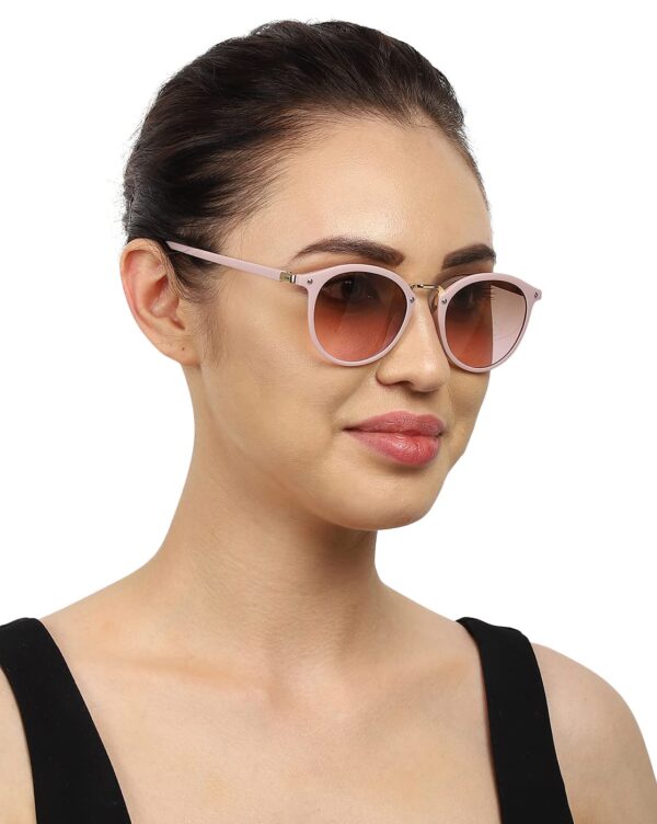Carlton London Women Uv Protected Lens Oval Sunglasses A30152 A89, Pink