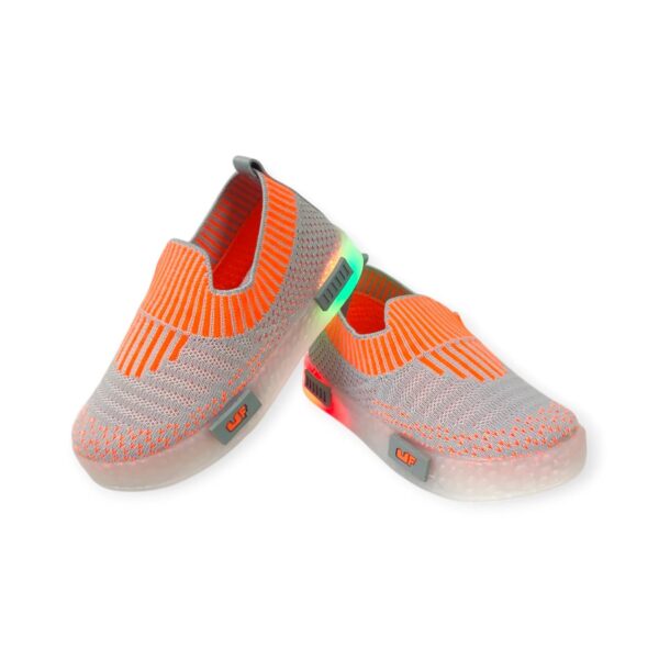 Coolz Kids Unisex Casual Knitted Shoes with Multicolored LED Lights