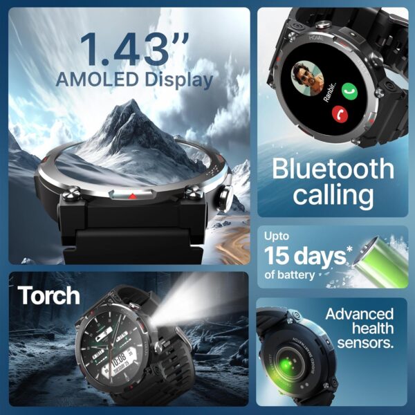 CrossBeats Everest 2.0 2025 Smart Watch for Men 1.43 True AMOLED Always ON Display Bluetooth Calling Rugged.jpg