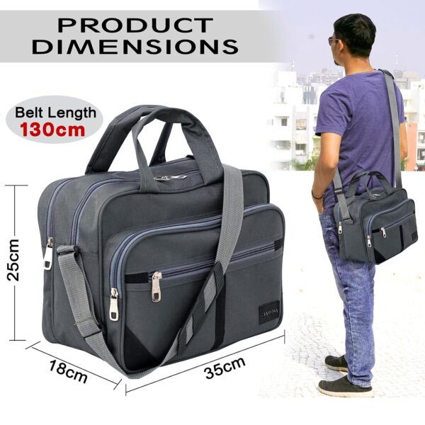 DAHSHA Stylish Nylon Small Sling Cross Body Travel Bag for Business Office Messenger One Side Shoulder Carry.jpg