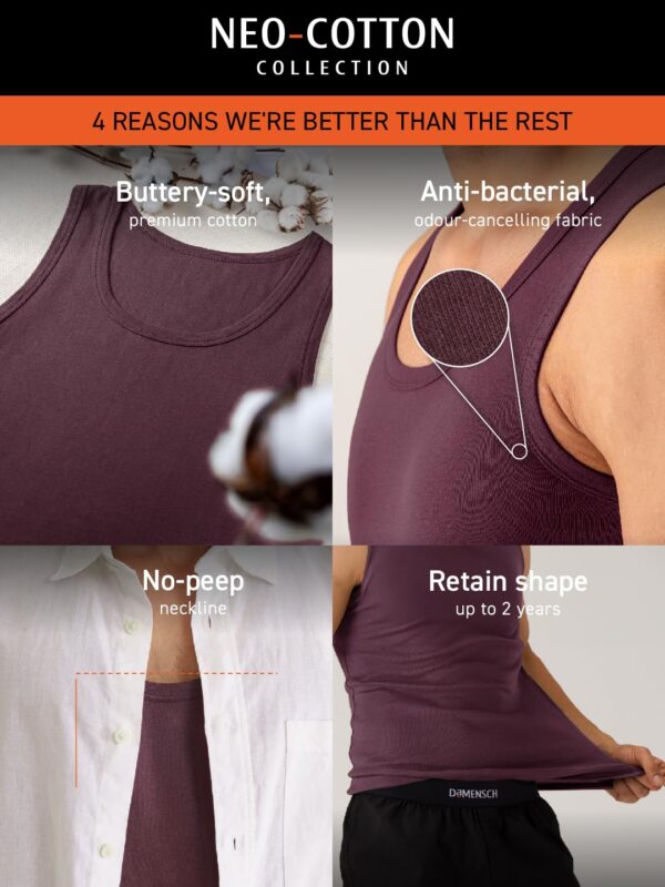 DAMENSCH Neo Cotton Round Neck Vest for Man Anti Bacterial Shape Retaining Vest 100 Cotton Banyan for Men.jpg