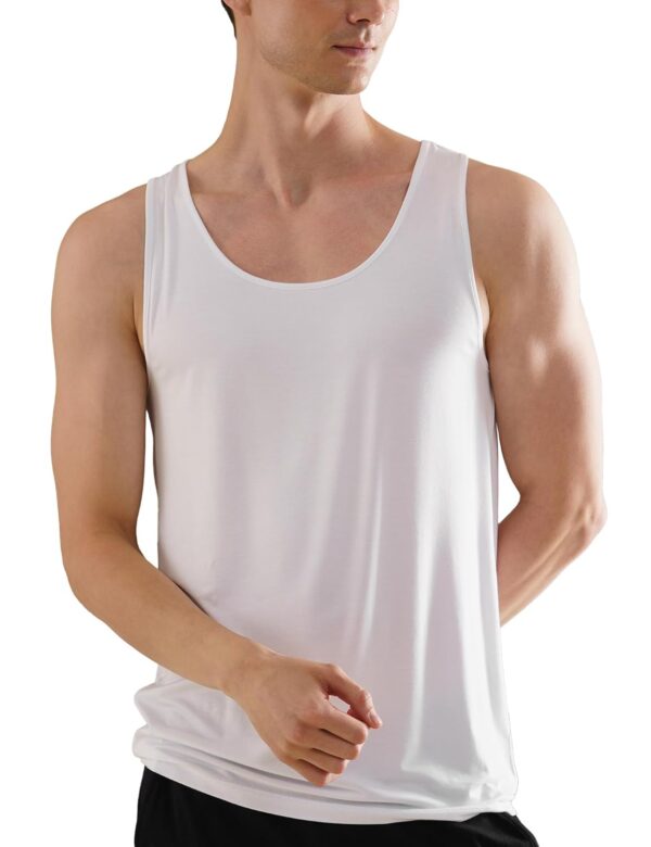 DAMENSCH Neo Skin Round Neck Vest, Anti Bacterial, Thermoregulating, Bamboo Spandex Shape