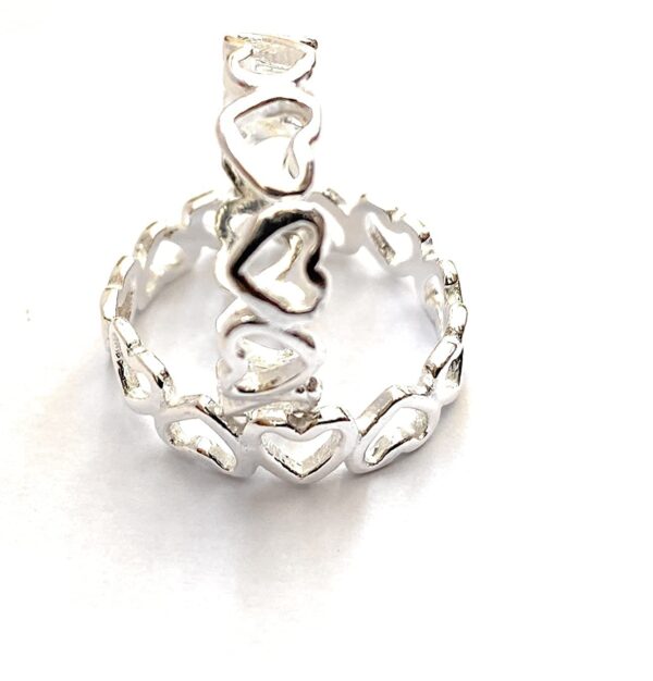 DHRUVS COLLECTION 925 Pure Sterling Oxidized Designer Silver Heart Toe Ring For Girls Women.jpg