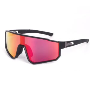 Dervin One Piece Shield Sports Oversized Visor Polarized Sunglasses for