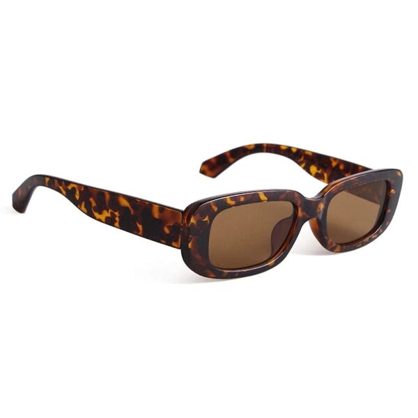 Dervin UV Protected Rectanglular Retro Driving Narrow Square Frame Sunglasses
