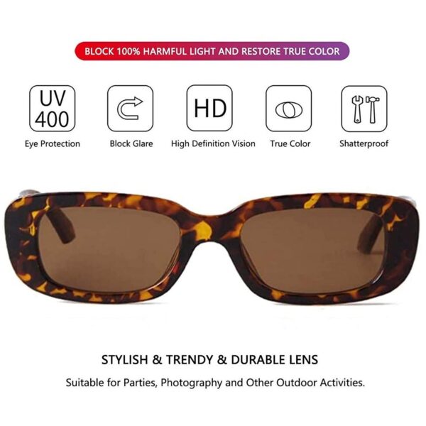 Dervin UV Protected Rectanglular Retro Driving Narrow Square Frame Sunglasses for Women.jpg
