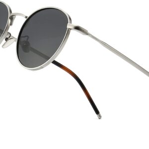 ELEGANTE Ponderable UV Protection Coating Round Sunglasses for Men and