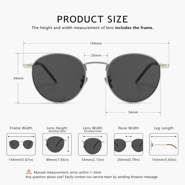 ELEGANTE Ponderable UV Protection Coating Round Sunglasses for Men and Women Classic Vintage Metal Sun Glasses.jpg