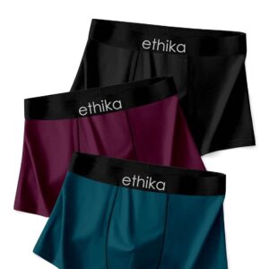 Ethika Men's Extra Thin Elastic Underwear Long Comfortable Ice Silk