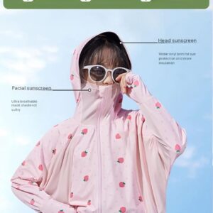 FABSPORTS Kids Sun Protection Jacket – UPF 50+ Lightweight Hooded
