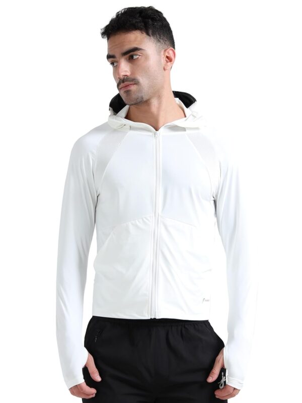 FABSPORTS Men's UPF 50+ Sun Protection Jacket – Lightweight, Full