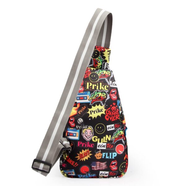 FKH BAGS printted chest bag Shoulder Bag Travel Chest Bag printted used unisex Multicolor.jpg