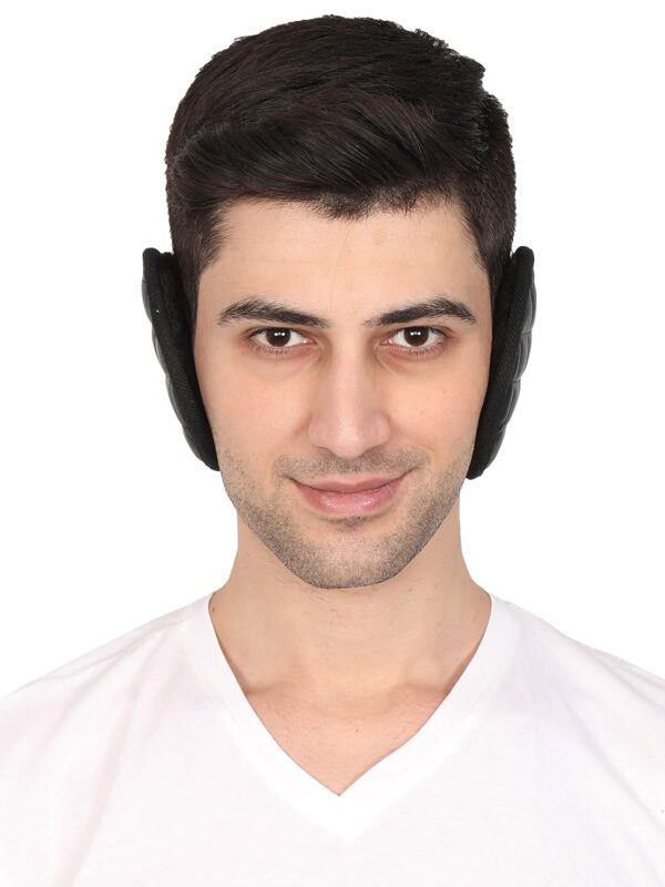 FabSeasons Black Headwear Faux Fur Ear MuffsEar Warmers Behind The Head Style Winter Earmuffs for Men.jpg