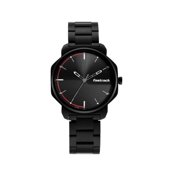 Fastrack Stunners Quartz Analog Black Dial Black Metal Strap Watch for Guys NT3254NM01.jpg