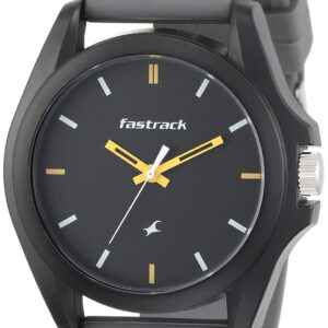 Fastrack Tees Analog Grey Dial Unisex Adult Watch 68011PP08