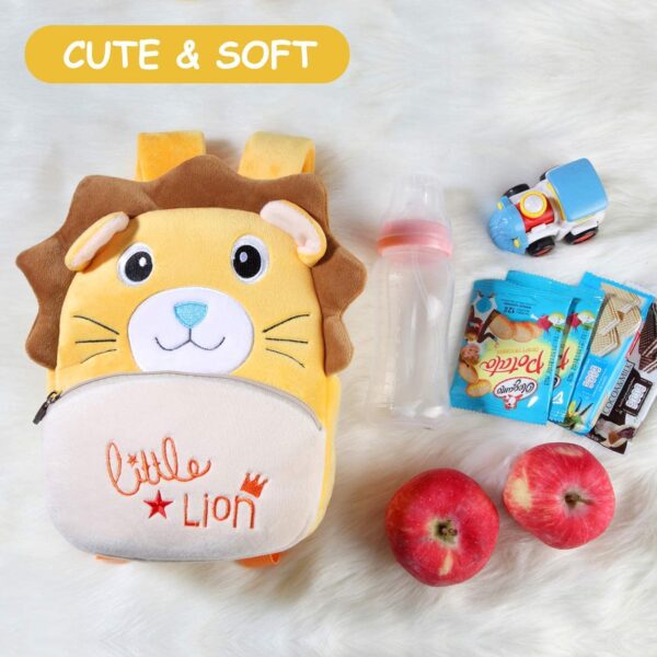 Frantic Kids Velvet School Bag Plush Backpack Baby Girl Preschool Bags Ideal for Baby Boy Girl Picnic Bags.jpg