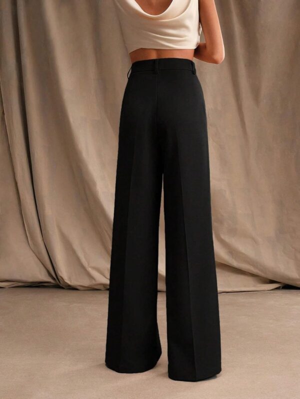 GRECIILOOKS High Waist Trousers for Women – Flared Korean Style Formal Pants Elegant Workwear for Office.jpg