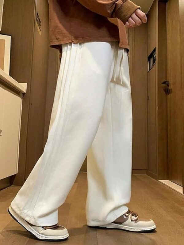 GRECIILOOKS Lycra Track Pants for Men – Stretchable Loose Fit Gym Joggers Korean Style Workout.jpg